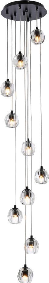 Eren Crystal Pendant Lamp 10 Bulbs Adjustable Hanging Elegant Lighting (1 of 1)