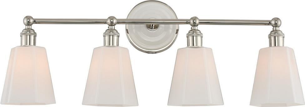 Kalco Greenwich Polished Nickel 4-Light Bath Fixture (1 of 1)