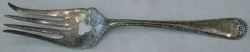 Lunt Priscilla Sterling Silver Beef Fork 6.75 Inch Monogrammed (1 of 1)