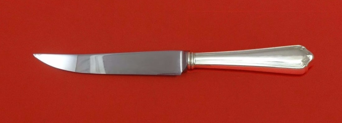 Marlborough by Watson Sterling Silver Steak Knife Custom 8.5 Inch Serrated Blade: Marlborough by Watson Sterling Silver Steak Knife Custom 8.5 Inch Serrated Blade Introducing the Marlborough by Watson Sterling Silver Steak Knife, a custom-made piece designed for elegance and functi
