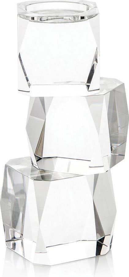 John-Richard Cubist Crystal Candleholder UL-Listed 12.25H (1 of 1)