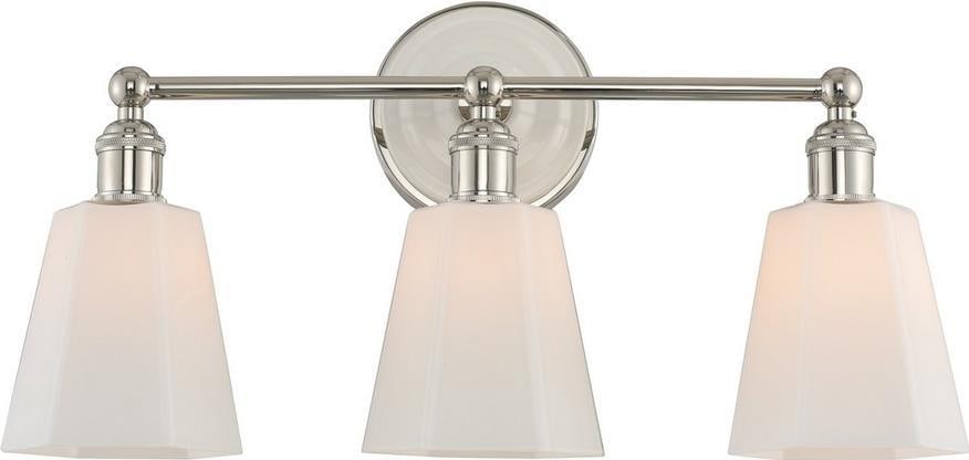 Kalco Greenwich 3-Light Polished Nickel Bath Fixture (1 of 1)