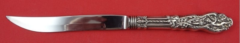 Gorham Versailles Sterling Silver Steak Knife 8 5/8 Inch Bevel Blade (1 of 3)