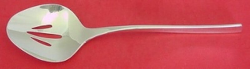 Vision by International Sterling Silver Slotted Spoon 9 1/8 Mid-Century Modern (1 of 2)