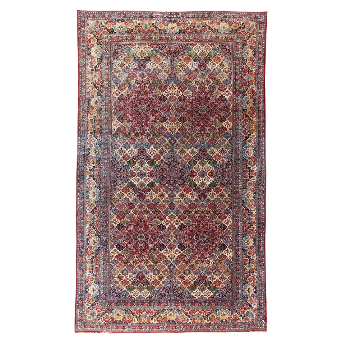 Zabihi Collection Jewel Toned Persian Kashan Rug 10'3x17'5 Hand-Knotted Wool 1930s Iran (1 of 15)