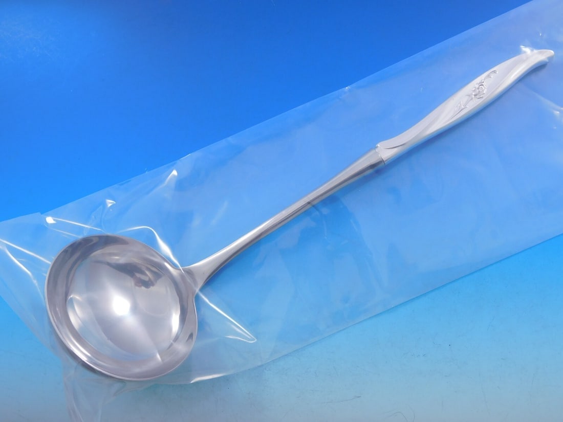 International Sterling Silver Rose Ballet Soup Ladle 11 7/8 inches (1 of 6)