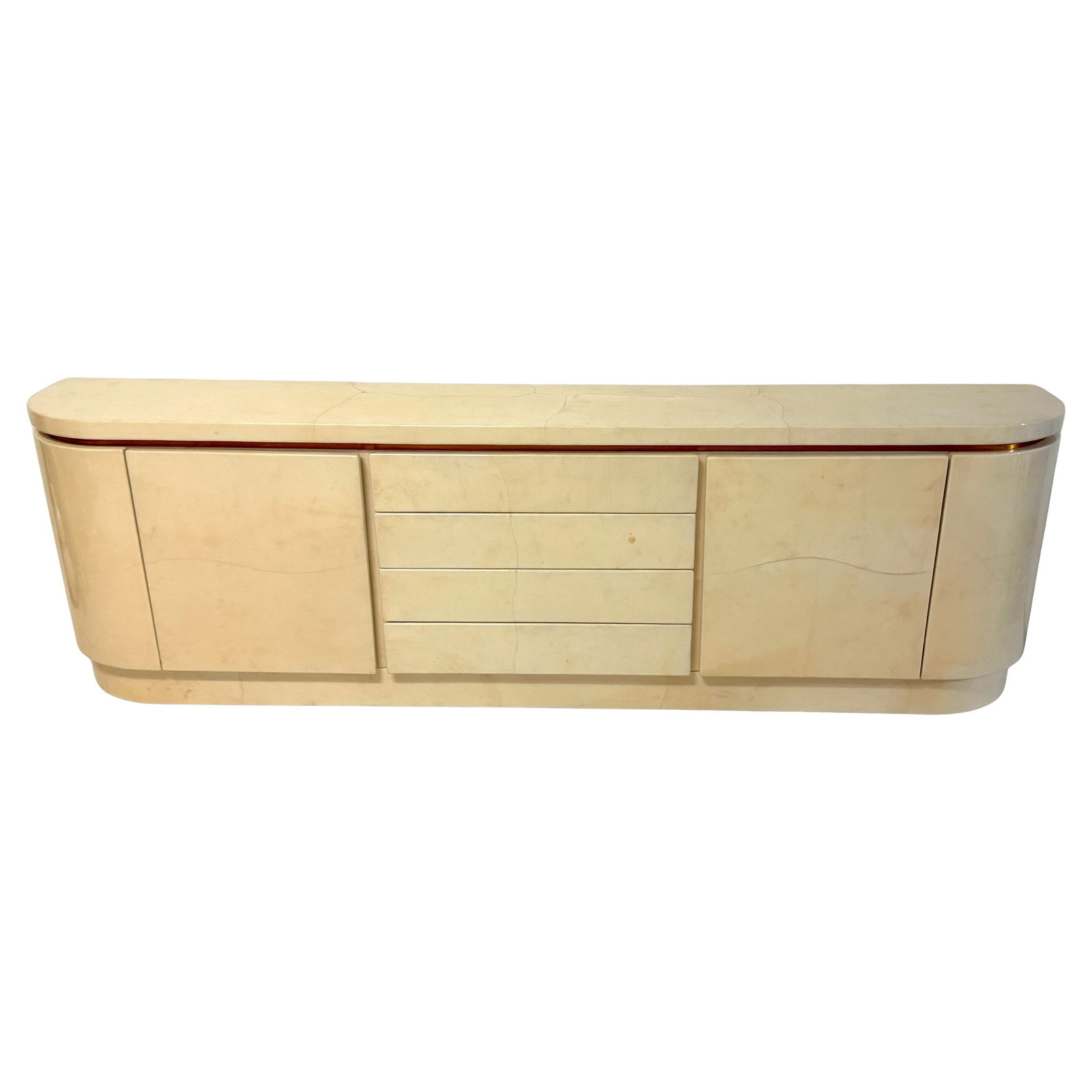 Mid-Century Modern Goatskin Lacquer Sideboard Attributed to Karl Springer (1 of 17)