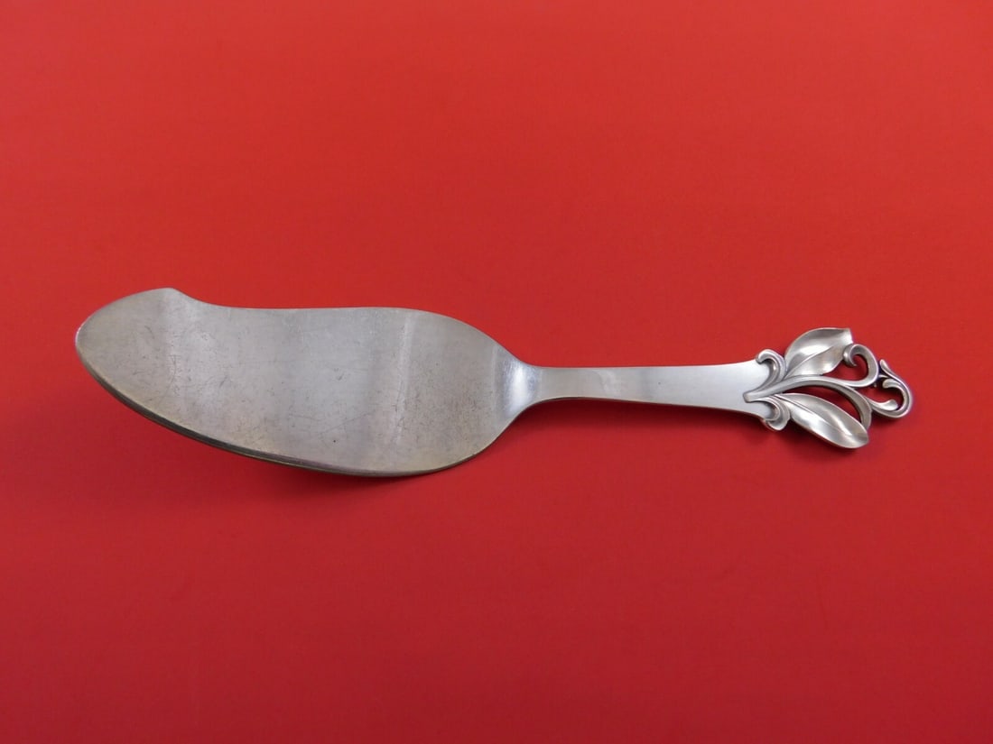 Cohr Sterling Silver Fish Server 8 1/4 Inch Flat Handle Serving Piece (1 of 1)