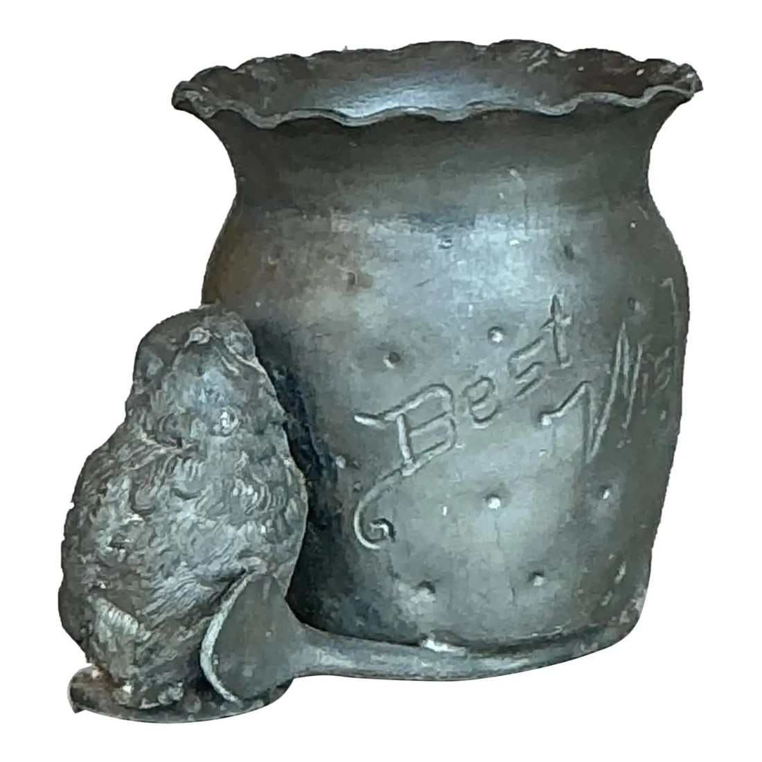 Vintage Boho Toothpick Holder with Bird Best Wishes Engraving (1 of 8)