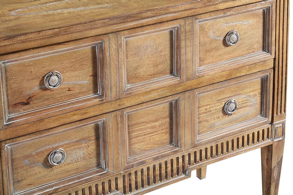 Eliot Transitional Solid Wood Chest Beachwood Blue Finish (1 of 6)
