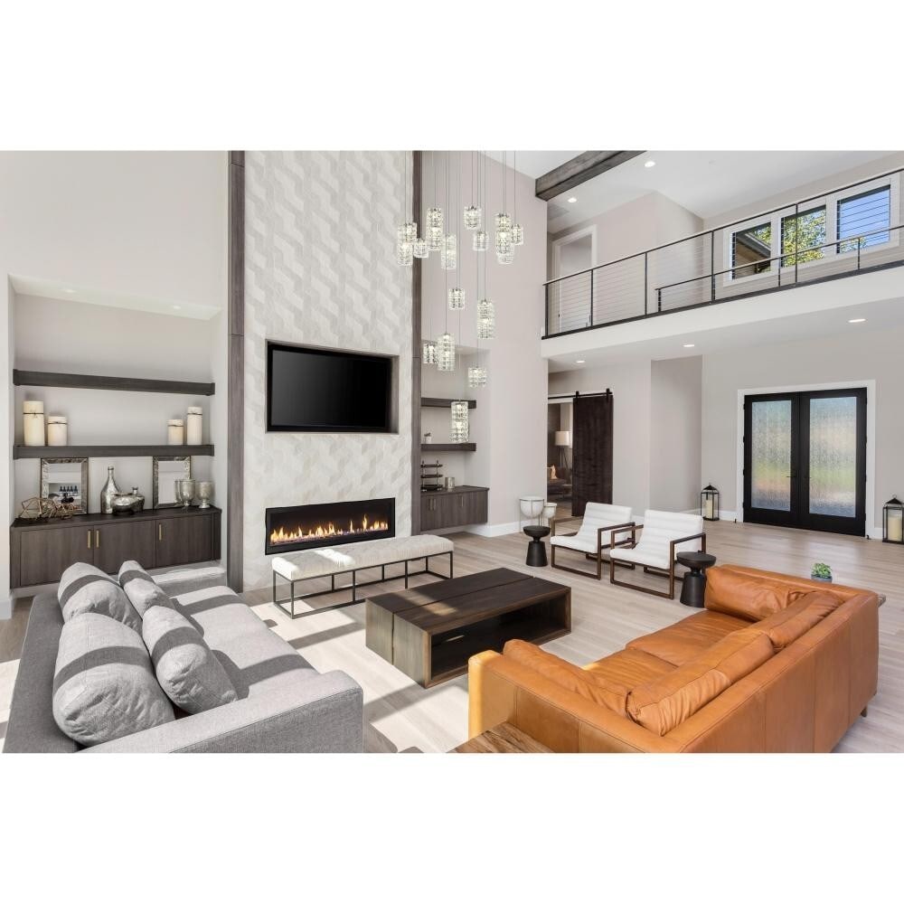 Aston Modern Crystal Chandelier 16 Light Chrome Pendant Light (1 of 12)