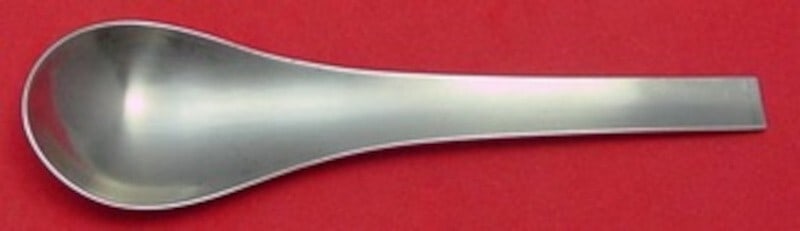 Georg Jensen Blue Shark Matte Stainless Steel Teaspoon 5 3/4 Modern Design (1 of 2)