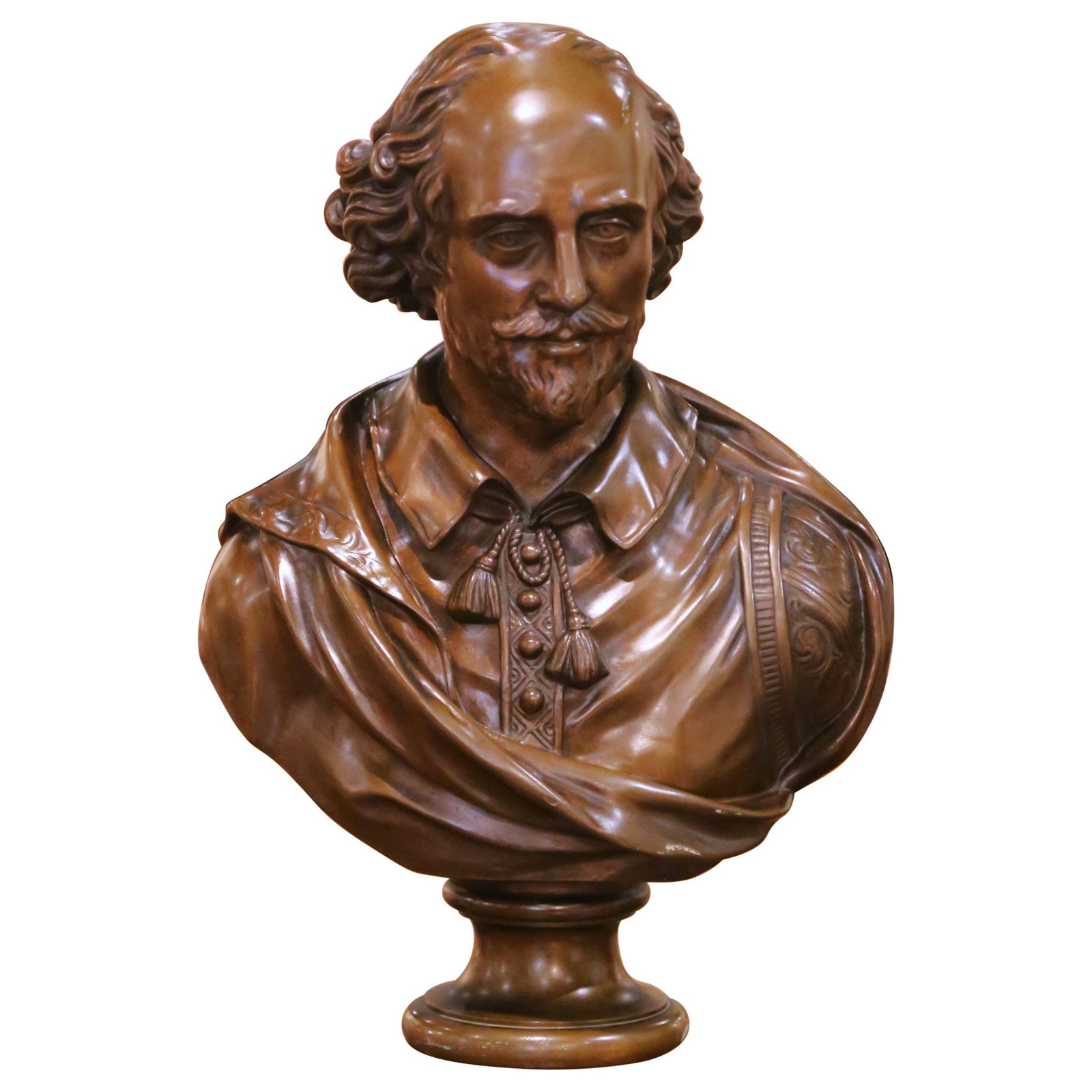 Bronze William Shakespeare Bust by Tiffany & Co Renaissance Revival Circa 1880 (1 of 11)
