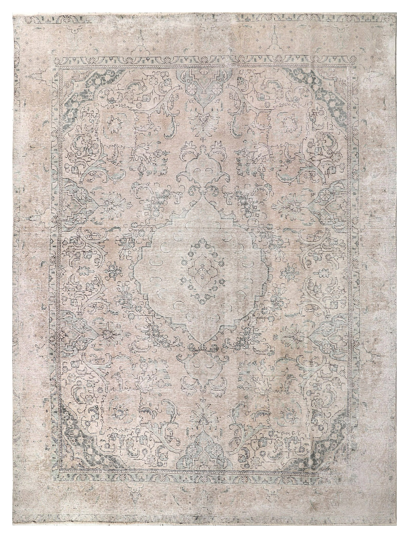 Persian Vintage Hand-Knotted Rug 9.5 x 12.7 Transitional Carpet (1 of 6)