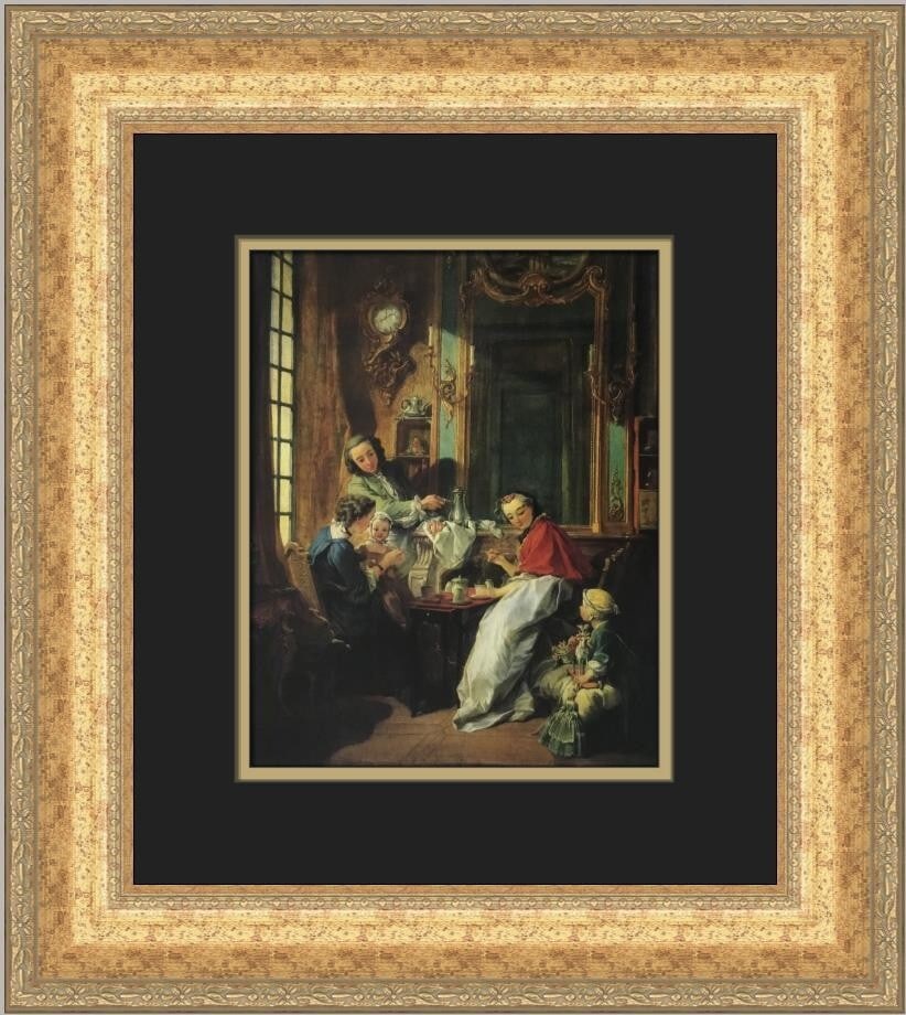 Francois Boucher The Lunch Custom Framed Art Print 1982 (1 of 2)