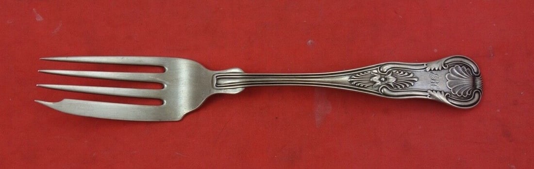 Bailey & Co. Kings Pattern Sterling Silver Salad Fork 6 3/8" (1 of 2)