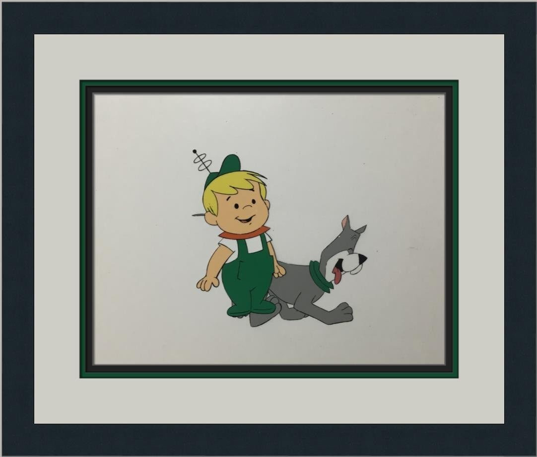 Hand Painted Production Cel Featuring Astro and Elroy Custom Framed (1 of 3)
