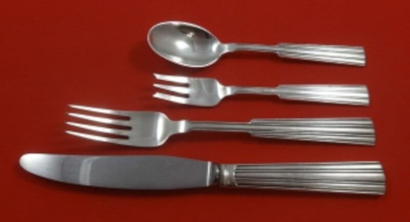 Orla Vagn Mogensen Else Marie Sterling Silver 4-Piece Dinner Set (1 of 2)