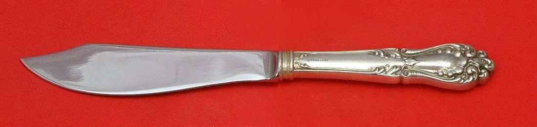 Watson Princess Pattern Sterling Silver Fish Knife Custom 8 1/4": Watson Princess Pattern Sterling Silver Fish Knife Custom 8 1/4" This custom-made fish knife features a stunning Princess pattern by Watson, crafted from high-quality sterling silver. The knife boasts