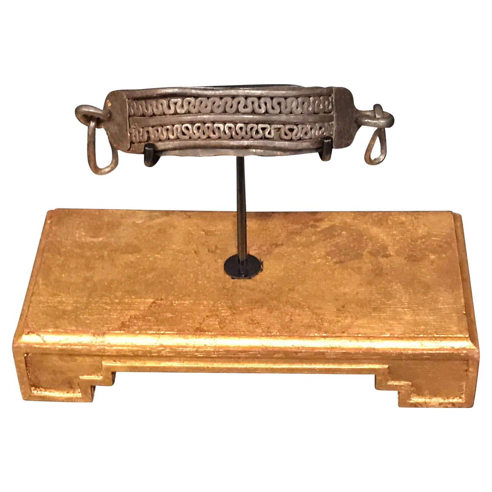 17th Century Neoclassical Iron Dog Collar Museum Mounted Set of 2 (1 of 13)