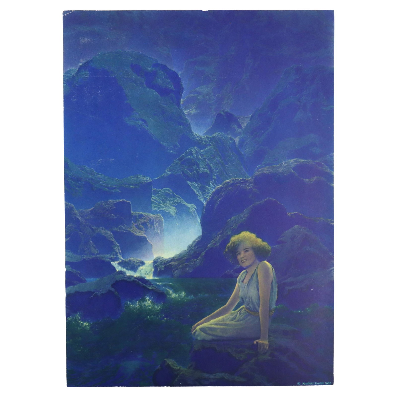 Moonlight 1932 Edison Mazda Calendar Art Print by Maxfield Parrish (1 of 7)