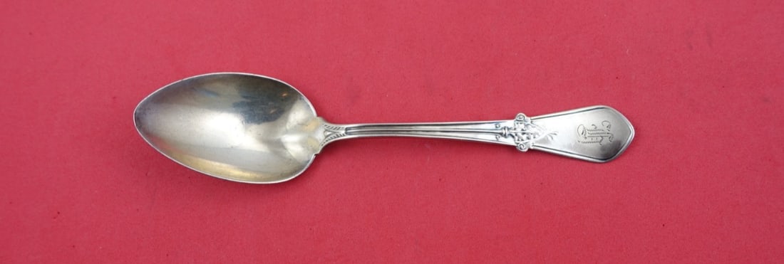 Gorham Swiss Sterling Silver Teaspoon Monogrammed 5 3/4" (1 of 2)