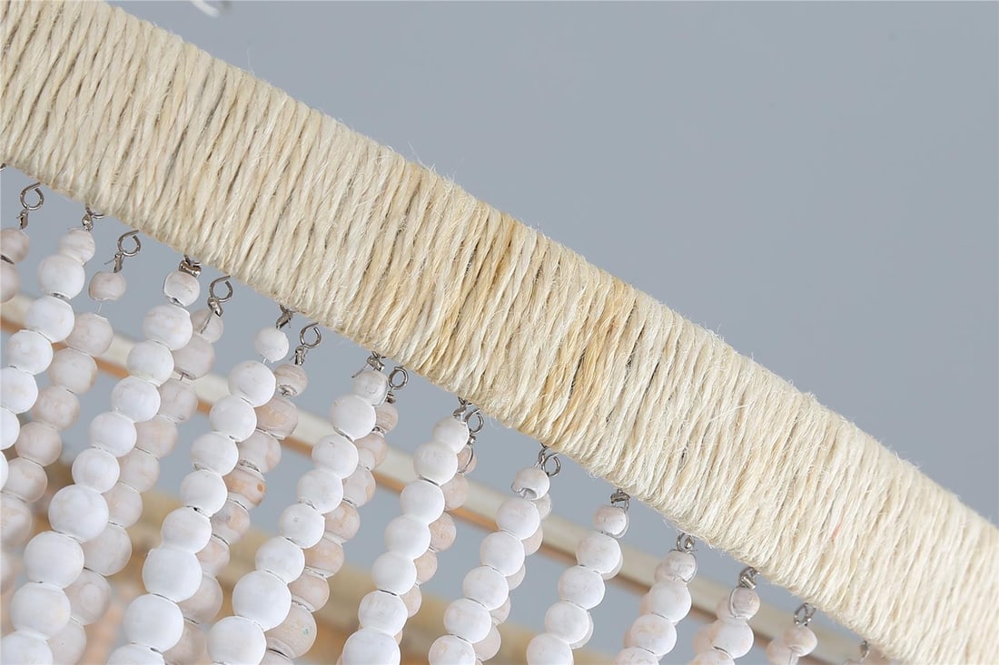 Terracotta Sea Breeze Drum Chandelier White 21H 26W 26D (1 of 3)