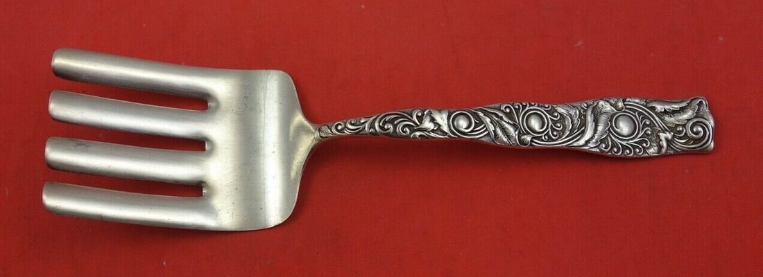 Knowles Trianon Sterling Silver Asparagus Serving Fork 8 5/8" (1 of 2)