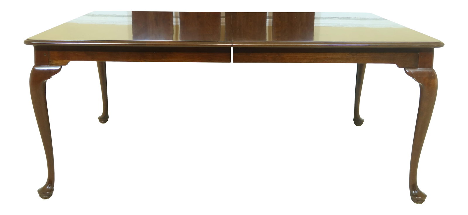 Stickley Queen Anne Cherry Wood Dining Table with 4 Leaves (1 of 10)