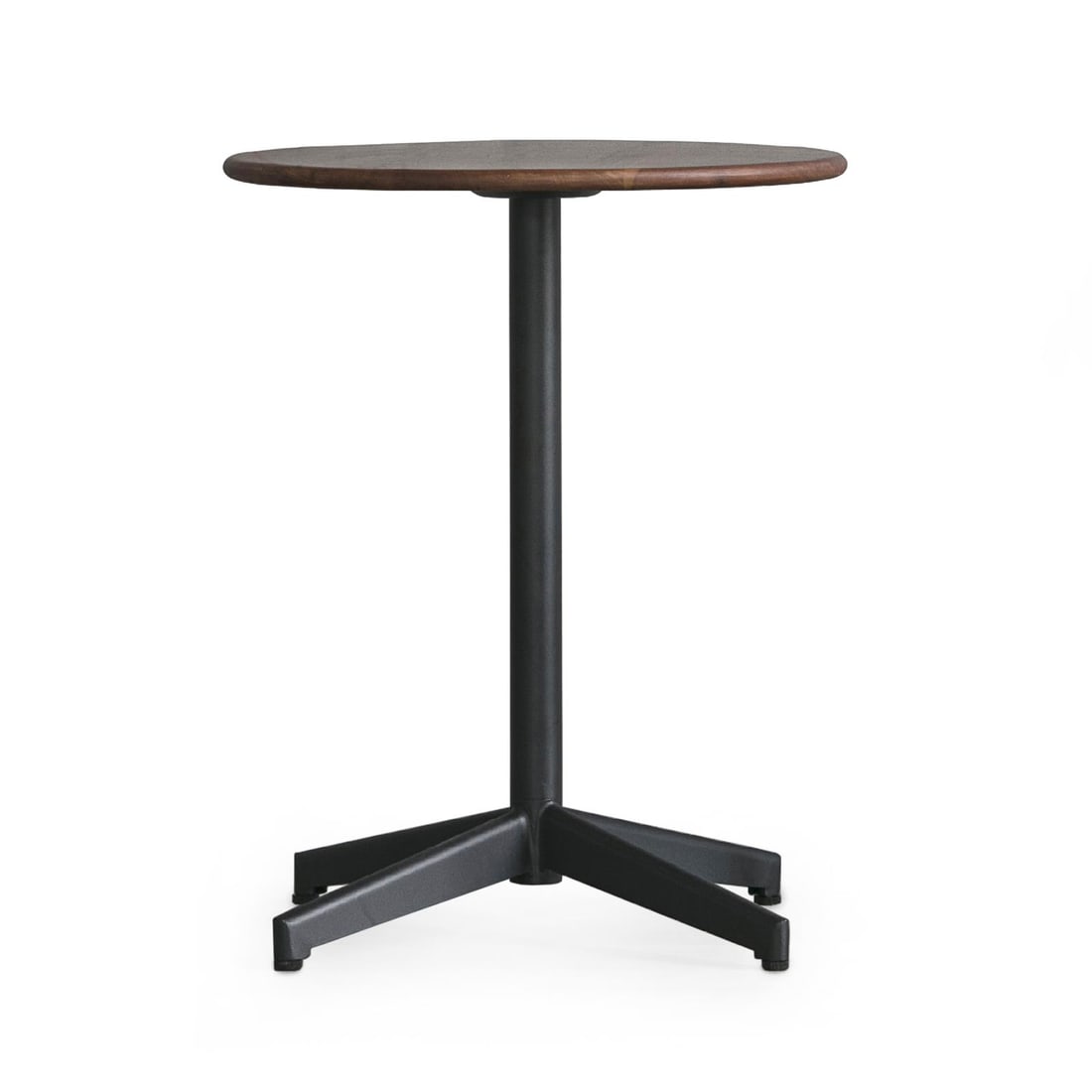 Zentique Transitional Ash and Steel Side Table 30H 24W 24D (1 of 1)