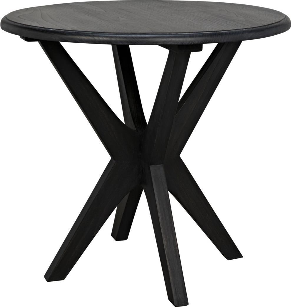 Noir Charcoal Fox Transitional Side Table 22.5H 23.5W 23.5D (1 of 1)