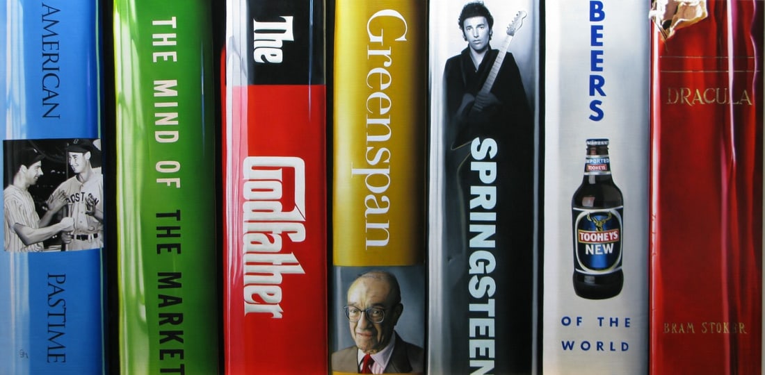 John-Mark Gleadow Bibliotheque VIII Signed Limited Edition Giclee Canvas Print (1 of 1)