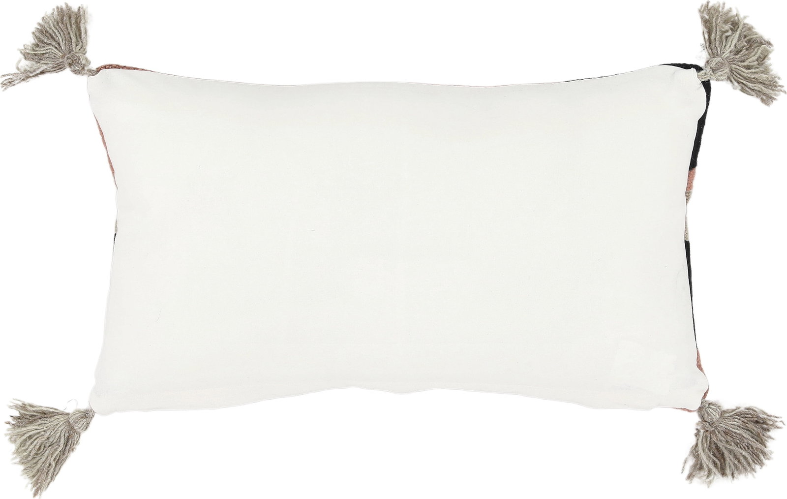 Multicolor Handwoven Wool Uri Pillow 24x14 Inches (1 of 3)