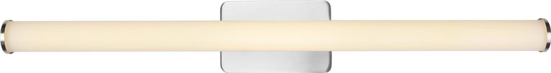 Elegant Lighting Brushed Nickel LED Vanity Wall Sconce 30": Elegant Lighting Brushed Nickel LED Vanity Wall Sconce 30" Illuminate your space with this contemporary vanity wall sconce, designed to blend seamlessly with modern decor. Featuring a sleek brushed ni