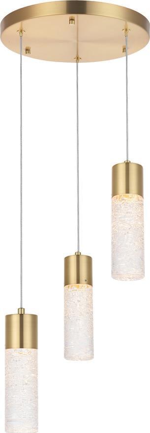 Elegant Lighting Gold LED Pendant Light 3-Bulb Constellation Collection (1 of 1)