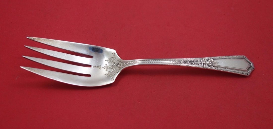 Towle D'Orleans Sterling Silver Salad Serving Fork 9 1/4 Inch (1 of 1)