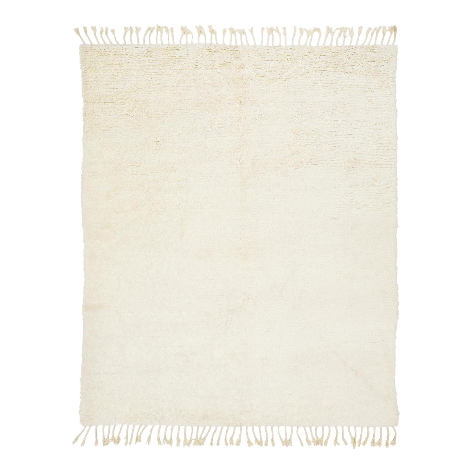 Contemporary Moroccan Beige Shag Wool Rug 8'2 x 10' (1 of 10)