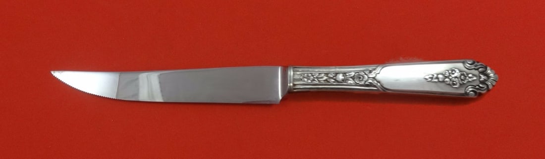 Royal Crest Sterling Silver Custom Steak Knife 8.5 Inch Serrated Blade (1 of 2)