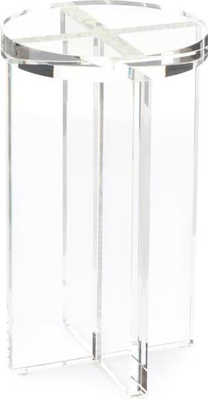 John-Richard Crystal Martini Side Table Hollywood Regency 21H 12W 12D (1 of 1)