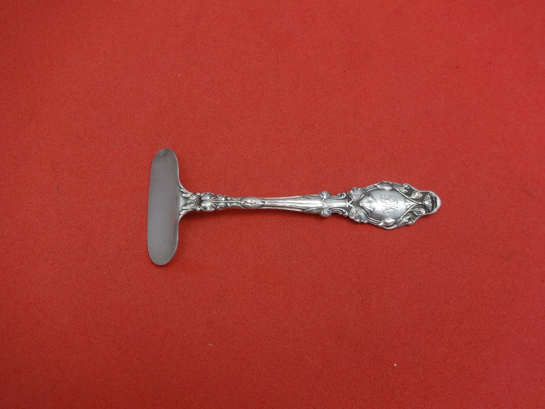 Gorham Virginiana Sterling Silver Baby Food Pusher 4.5" Monogrammed (1 of 1)