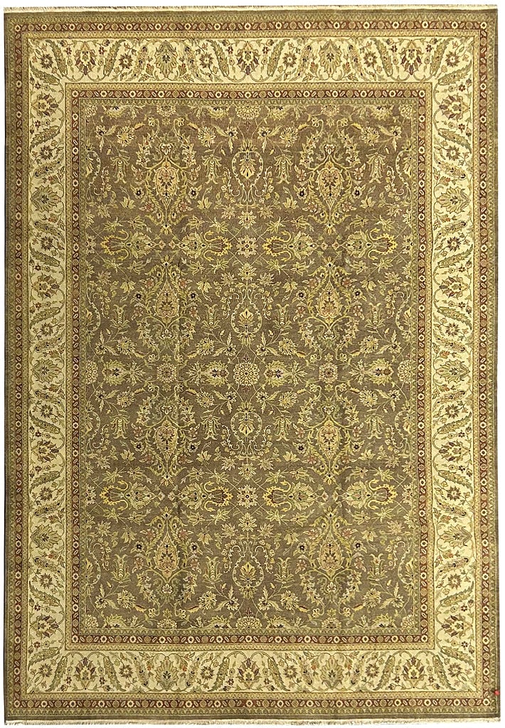Antique DZ Haji Jalili 9'2 x 13'3 Silken Chobi Floral Rug (1 of 9)