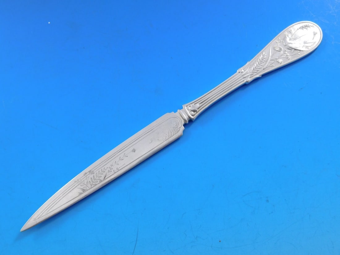 Tiffany & Co Japanese Sterling Silver Fruit Knife 7 1/8 inches Floral Design (1 of 5)
