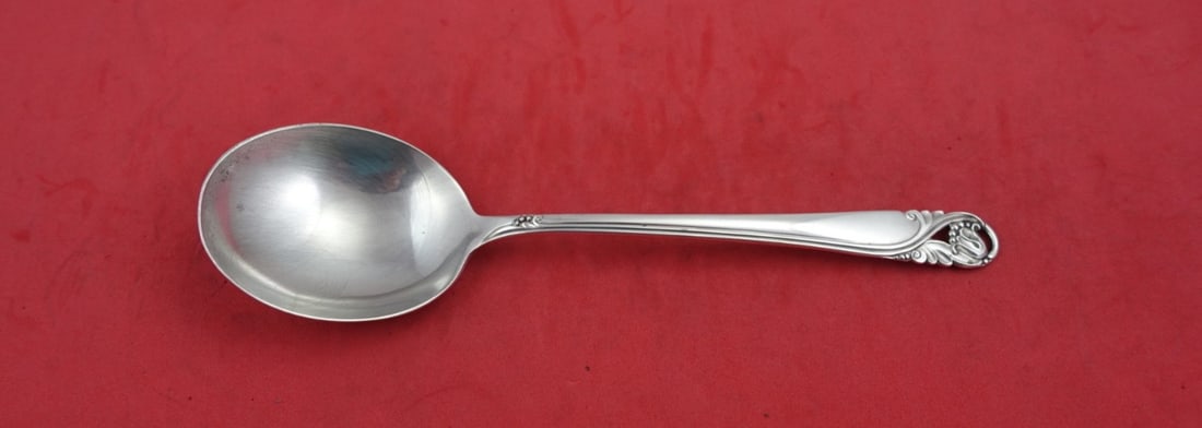 International Sterling Silver Spring Glory Gumbo Soup Spoon 7.25" (1 of 2)