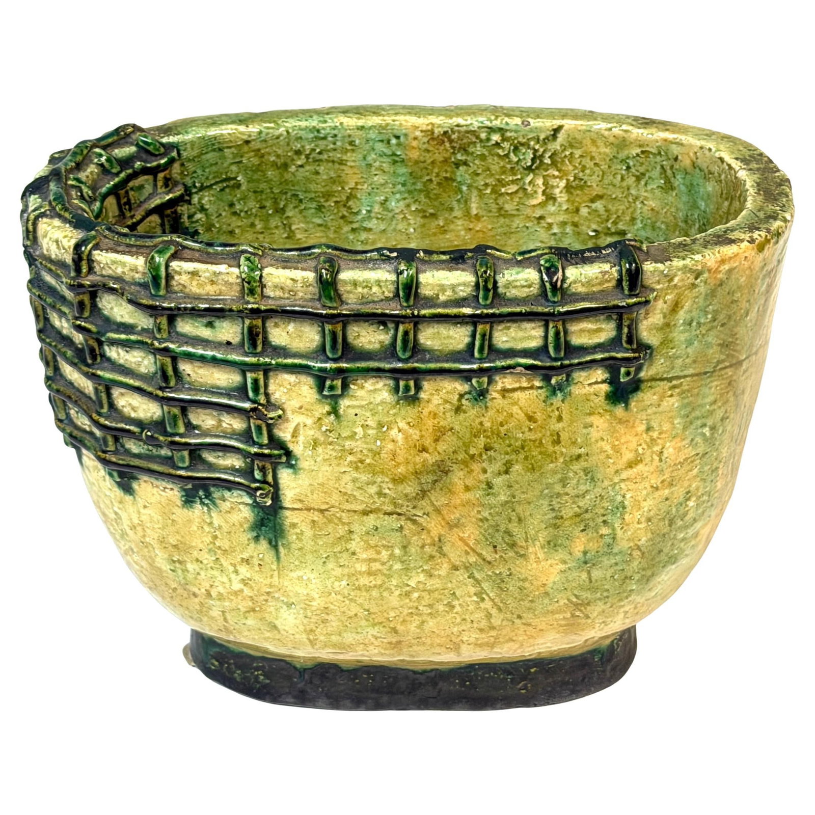 Italian Art Deco Vase Attributed to Gio Ponti with Net Relief by Richard Ginori (1 of 15)