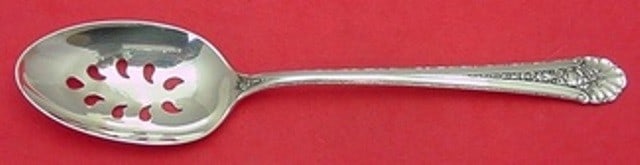 Towle Royal Windsor Sterling Silver 9-Hole Slotted Serving Spoon: Towle Royal Windsor Sterling Silver 9-Hole Slotted Serving Spoon Elevate your dining experience with this exquisite Royal Windsor by Towle Sterling Silver Serving Spoon. Crafted from high-quality ster