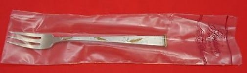 Gorham Golden Wheat Sterling Silver Cocktail Fork 5 3/4" New (1 of 1)