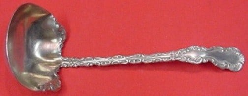 Whiting Louis XV Sterling Silver Goldwashed Sauce Ladle 5 3/4" (1 of 1)
