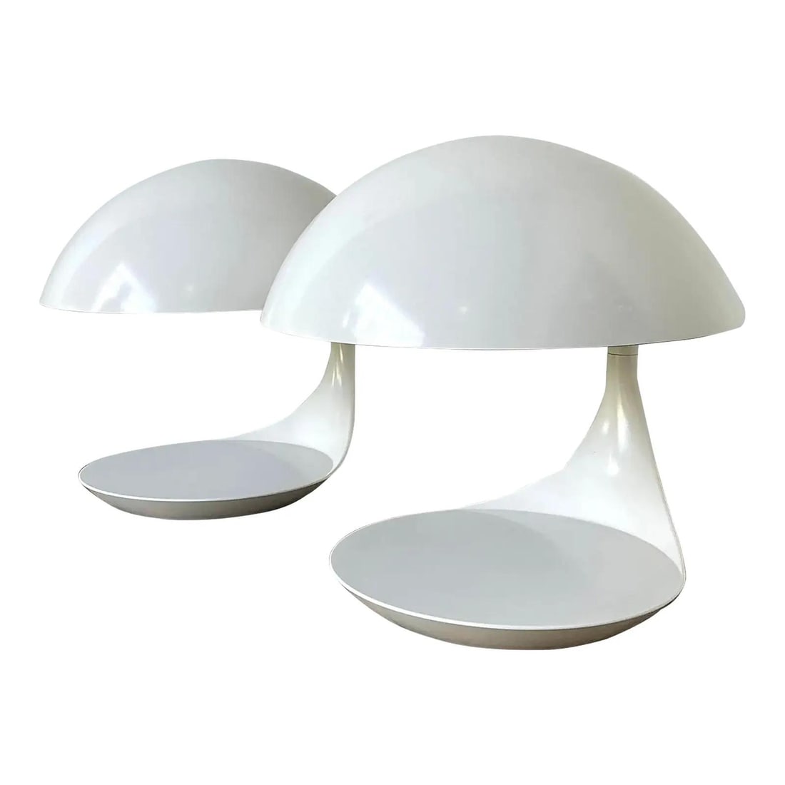 Pair of Elio Martinelli Cobra Resin Table Lamps for Martinelli Luce Italy (1 of 10)