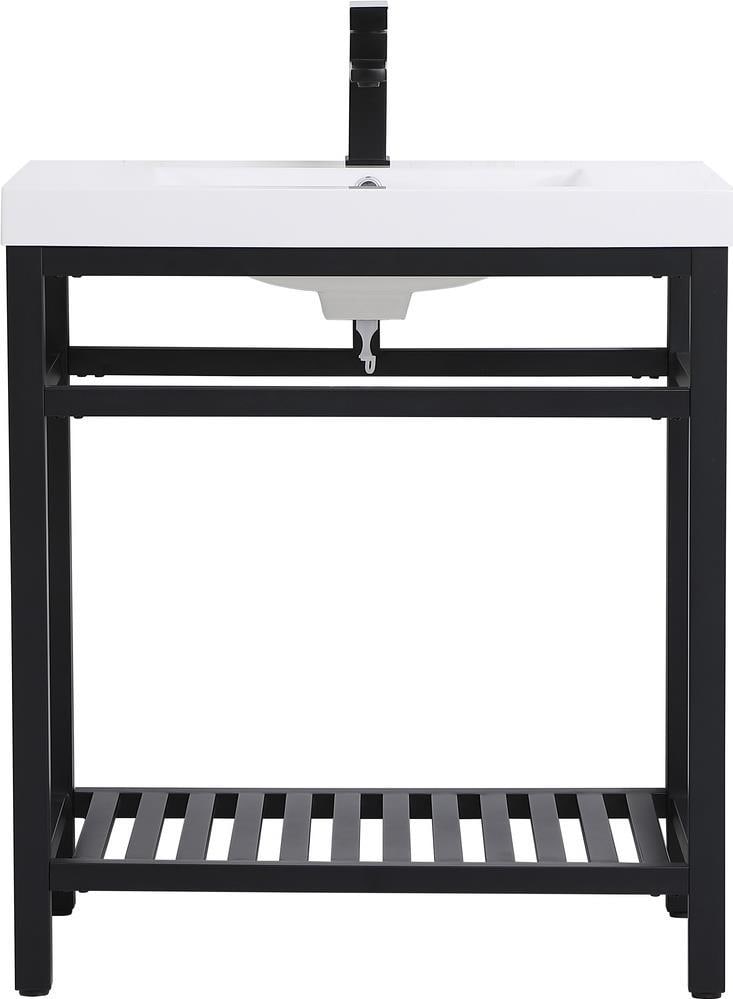 Elegant Lighting Modern Black Bathroom Vanity Brass Iron (1 of 1)