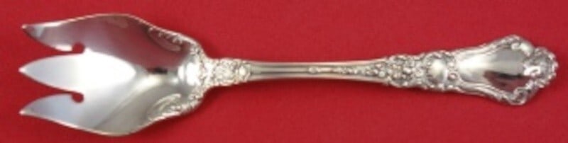 Gorham Baronial Old Sterling Silver Ice Cream Fork 4 3/4 inch (1 of 2)